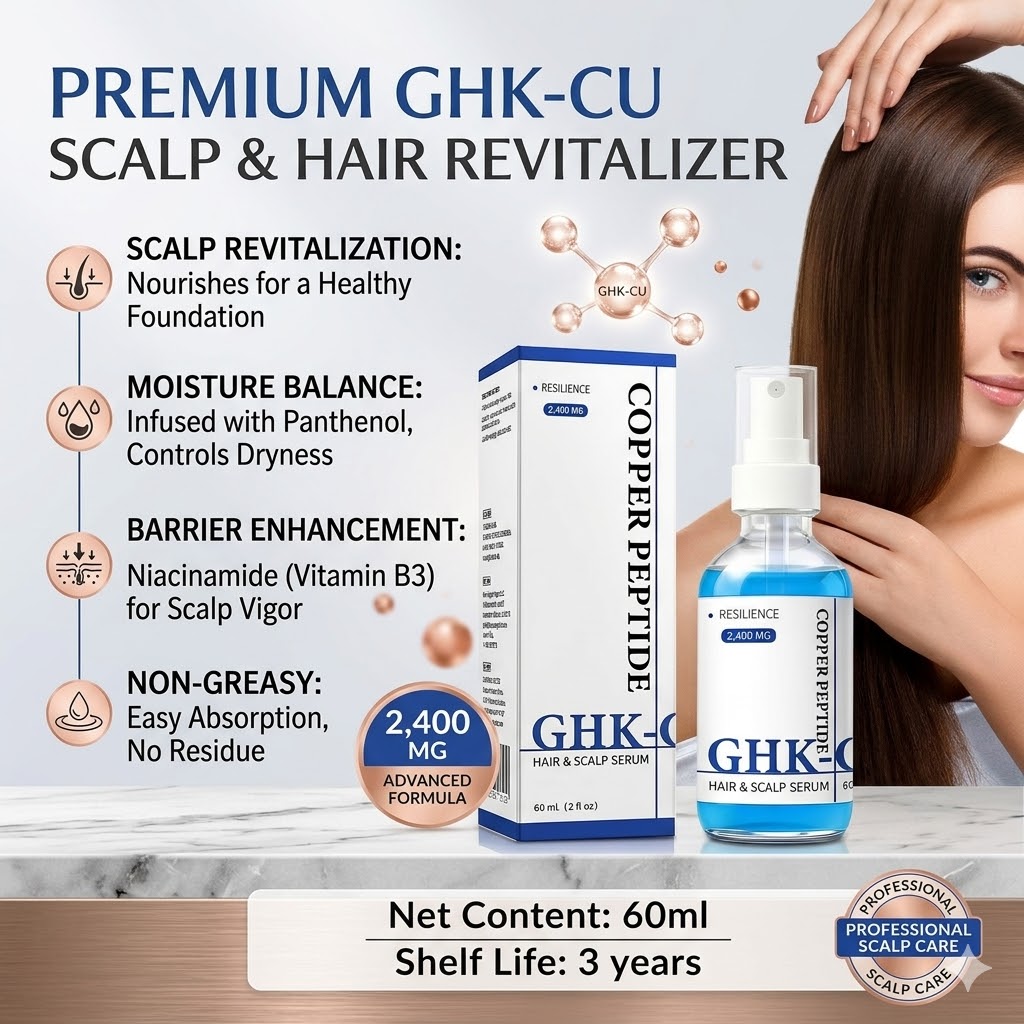 Growth Factor Serum - GHK-Cu Copper Peptide Hair Growth Serum