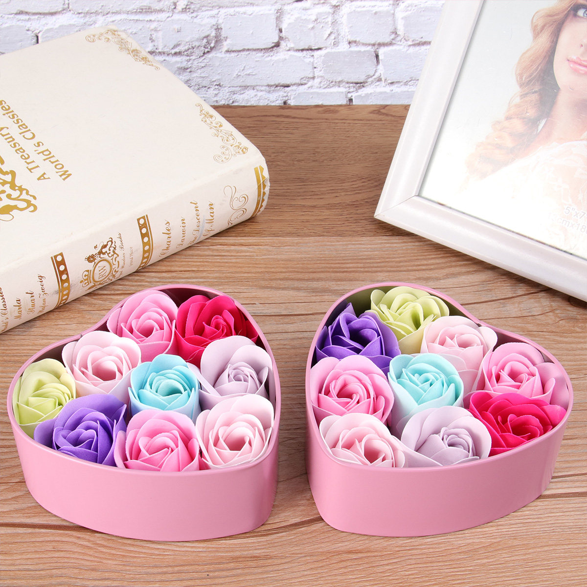 Rose Soap Flower Soap Set in E - Luxury Natural Skincare recension och pris