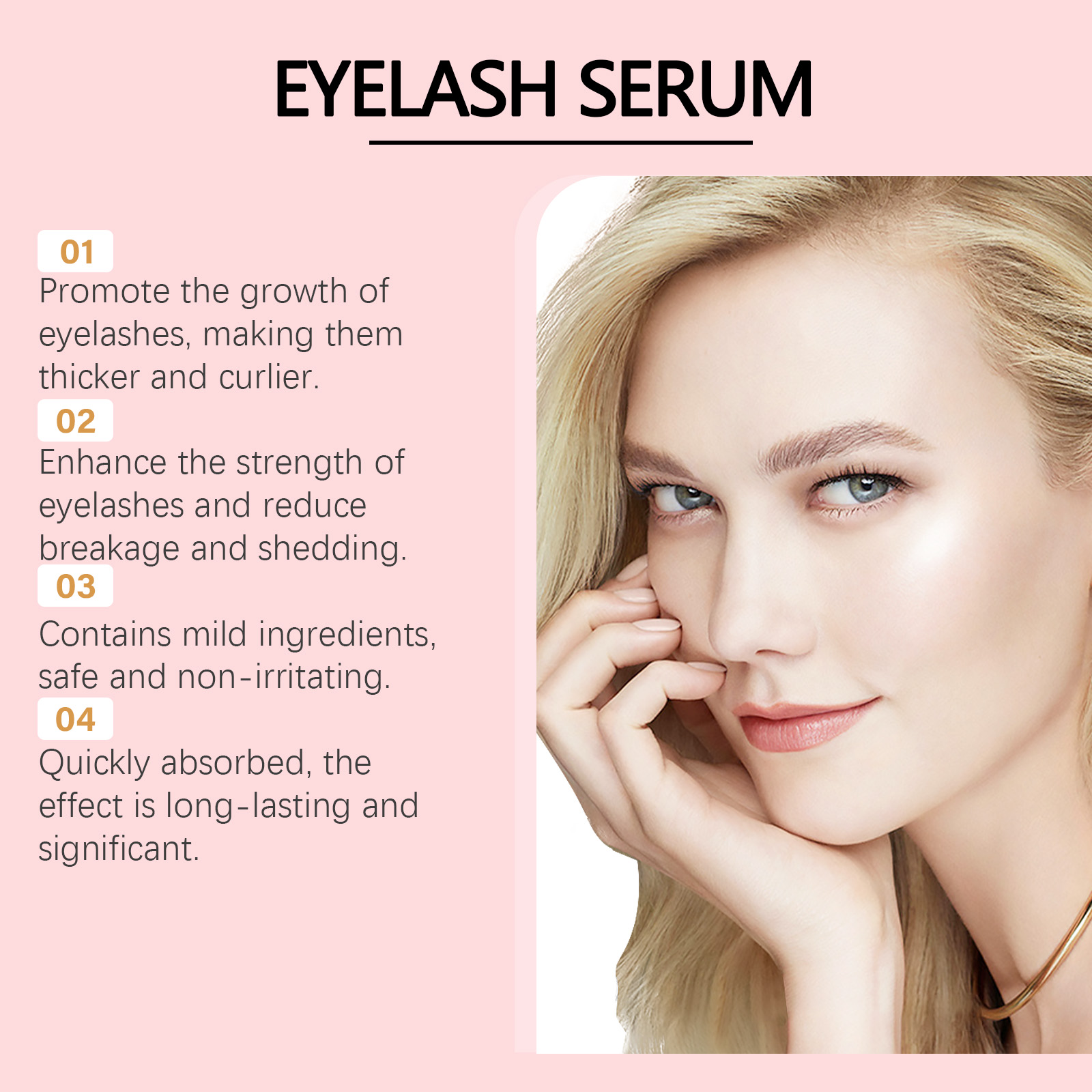 Eyelash Enhancer Serum Nourish - Growth Factor Serum recension och pris
