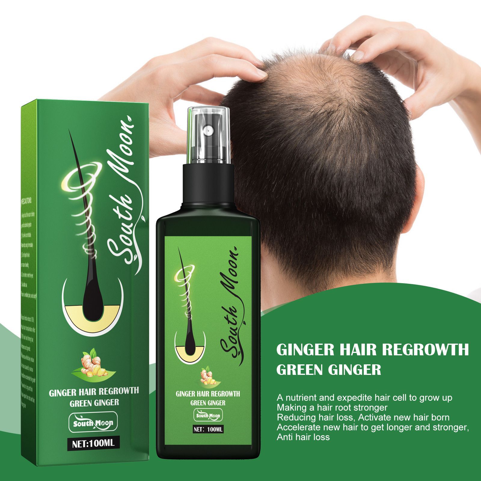South Moon Ginger Hair Growth  - Growth Factor Serum recension och pris