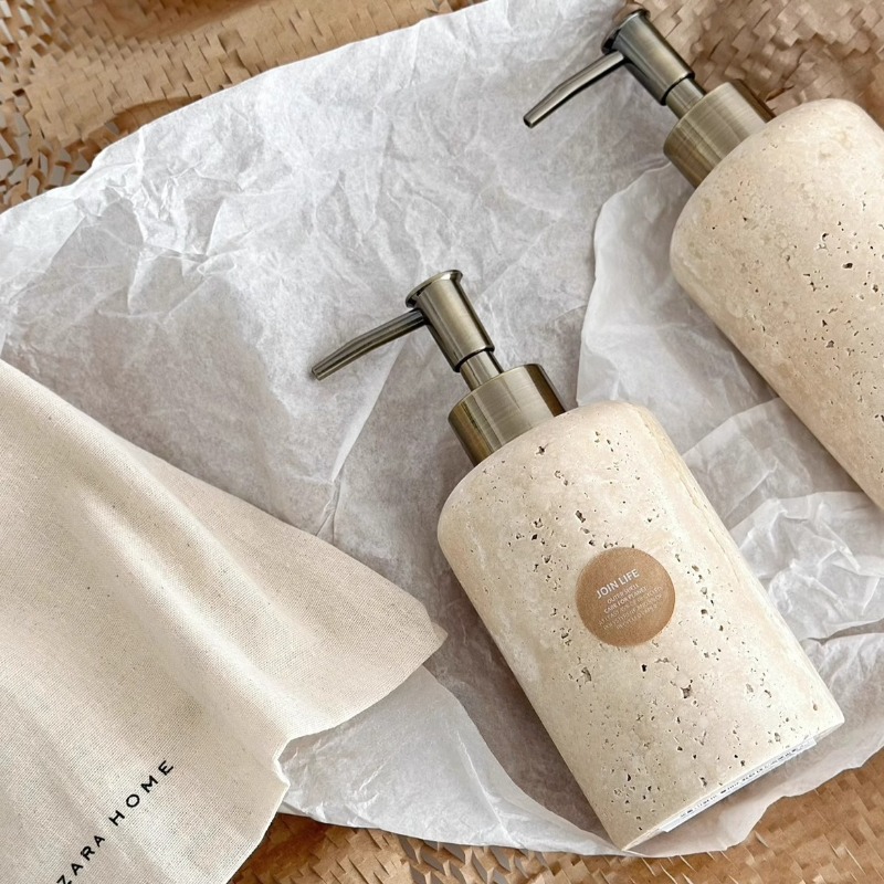 Natural Stone Lotion Dispenser - Luxury Natural Skincare recension och pris