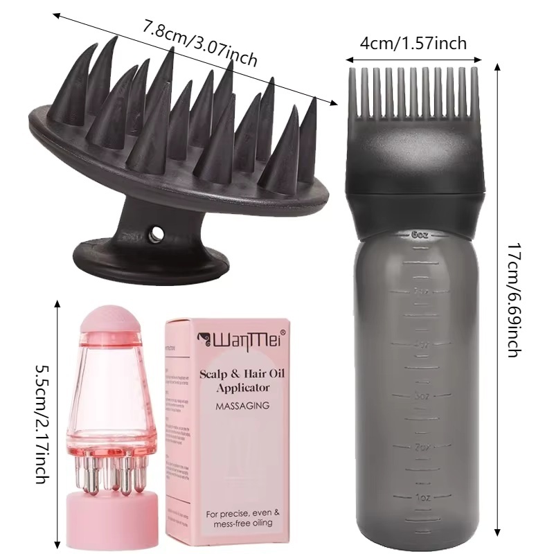 3Pcs Scalp Hair Oil Applicator - Growth Factor Serum recension och pris