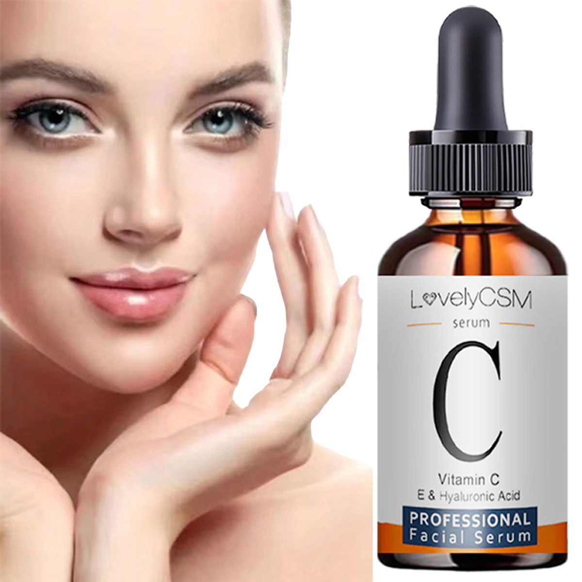 Facial Serum Vitamin C Liquid  - Growth Factor Serum recension och pris