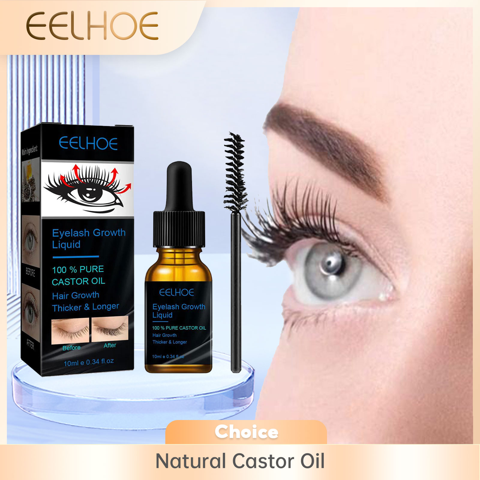 Castor Oil Eyelash Growth Seru - Growth Factor Serum recension och pris
